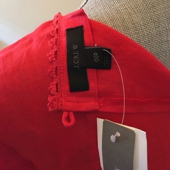 - J crew linen top - Picture 2 of 4